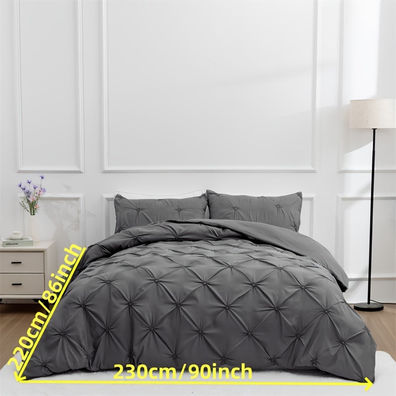 Elegant Pintuck Quilts Bedding Set