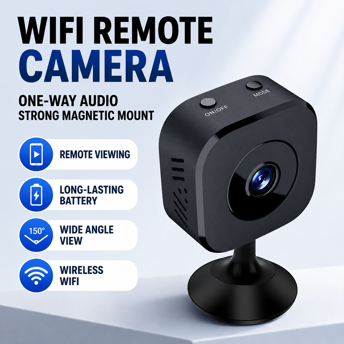Rechargeable WiFi Mini Camera for Indoor Monitoring