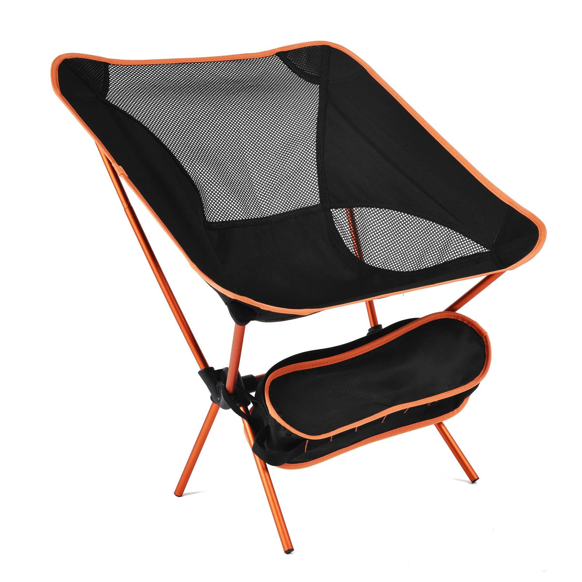 Camping Chair Folding Outdoor with Aluminum Frame and Breathable Mesh Portable Beach Lounge Seat