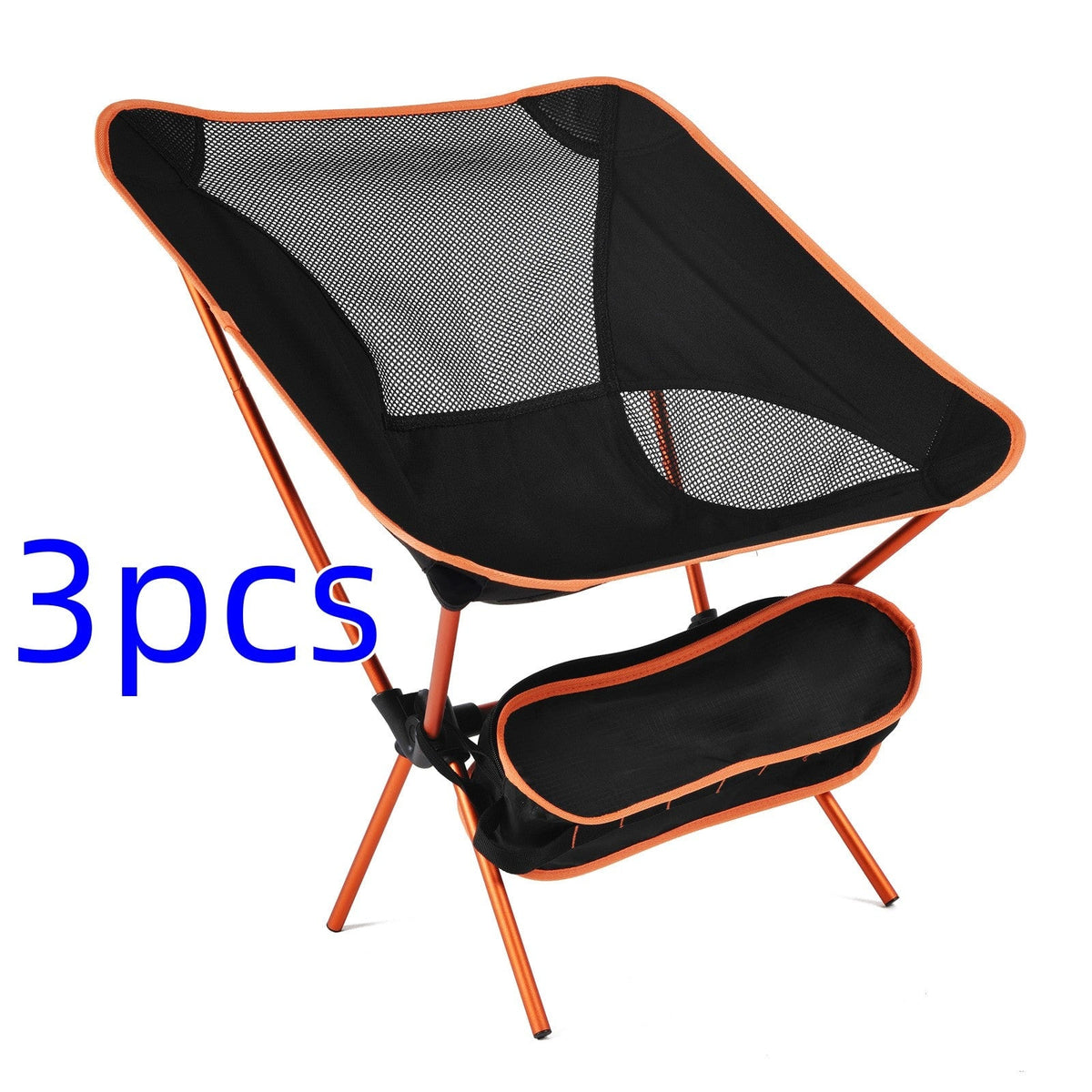 Camping Chair Folding Outdoor with Aluminum Frame and Breathable Mesh Portable Beach Lounge Seat