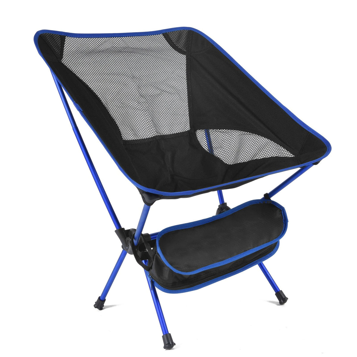 Camping Chair Folding Outdoor with Aluminum Frame and Breathable Mesh Portable Beach Lounge Seat