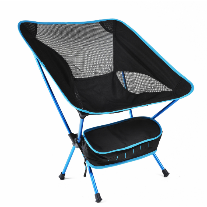Camping Chair Folding Outdoor with Aluminum Frame and Breathable Mesh Portable Beach Lounge Seat