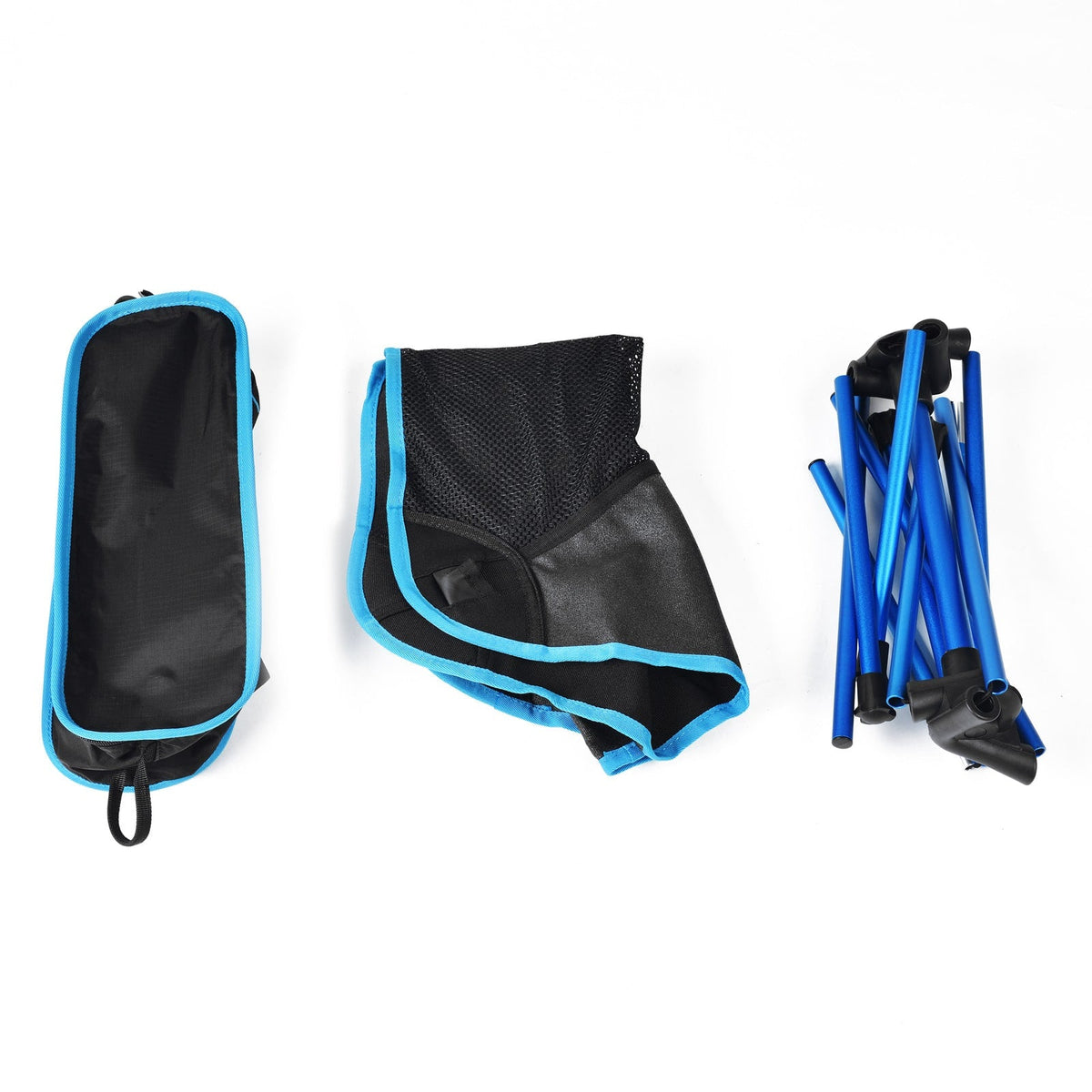 Camping Chair Folding Outdoor with Aluminum Frame and Breathable Mesh Portable Beach Lounge Seat