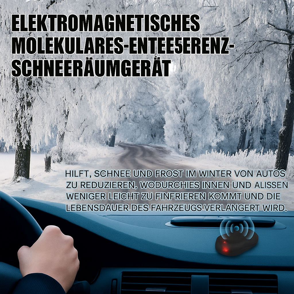 Car Deicer Electromagnetic Solar Powered Dashboard Windshield Winter Wireless LED