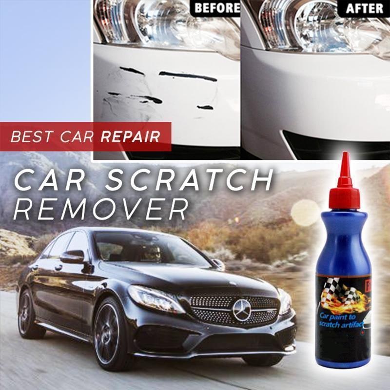 Car Scratch Remover and Paint Repair Kit with Foam Buffer Pad and Applicator Compound