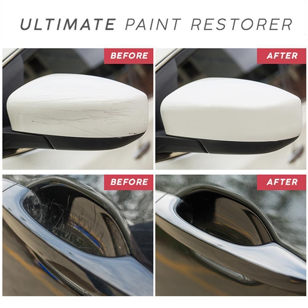 Car Scratch Remover and Paint Repair Kit with Foam Buffer Pad and Applicator Compound