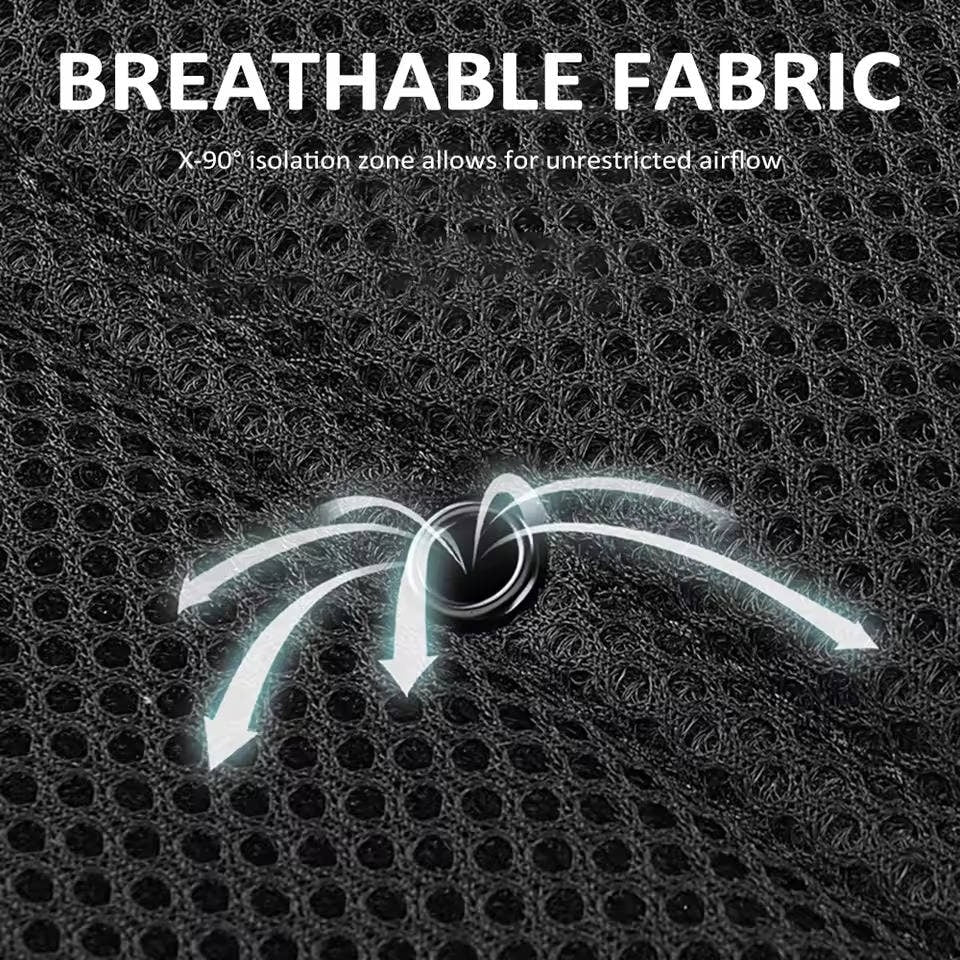 Cooling Car Seat Cushion with Ventilated Mesh and Integrated Fans