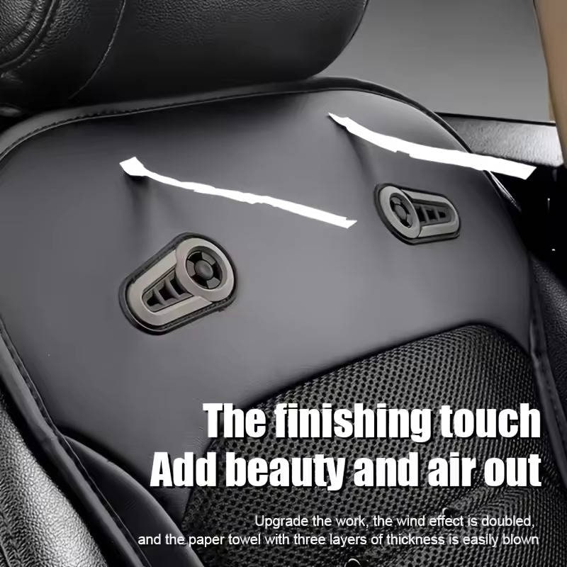 Cooling Car Seat Cushion with Ventilated Mesh and Integrated Fans