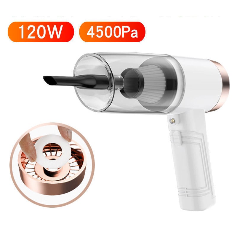 Car Vacuum Cleaner Handheld with 12v Corded Power and Crevice Brush Attachments Steam