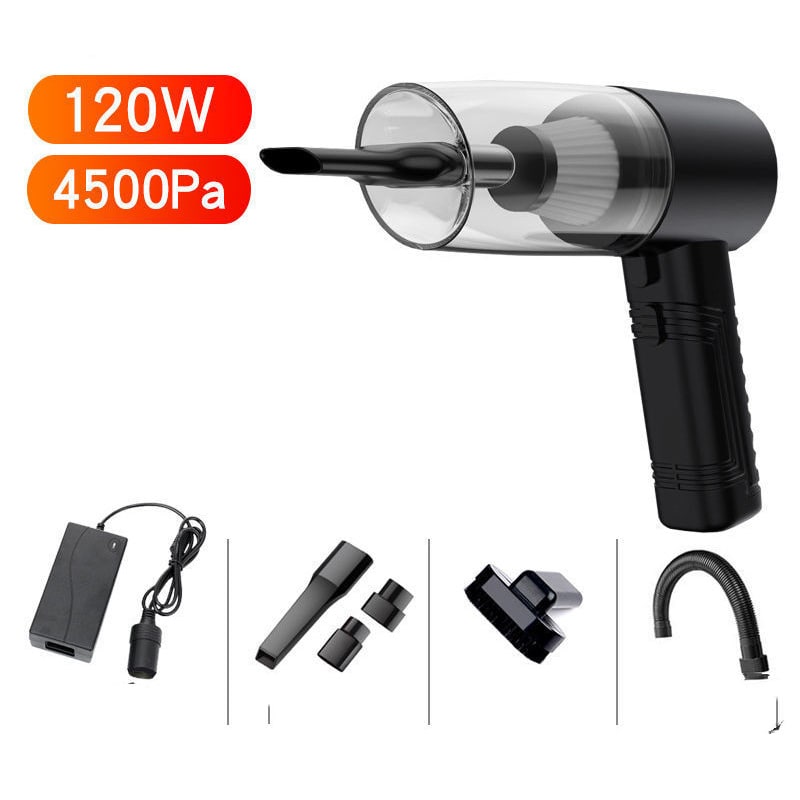 Car Vacuum Cleaner Handheld with 12v Corded Power and Crevice Brush Attachments Steam