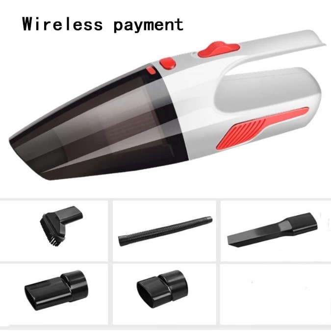 Car Vacuum Cleaner Wet Dry Hepa Handheld Portable with Crevice Tool and Extension Hose