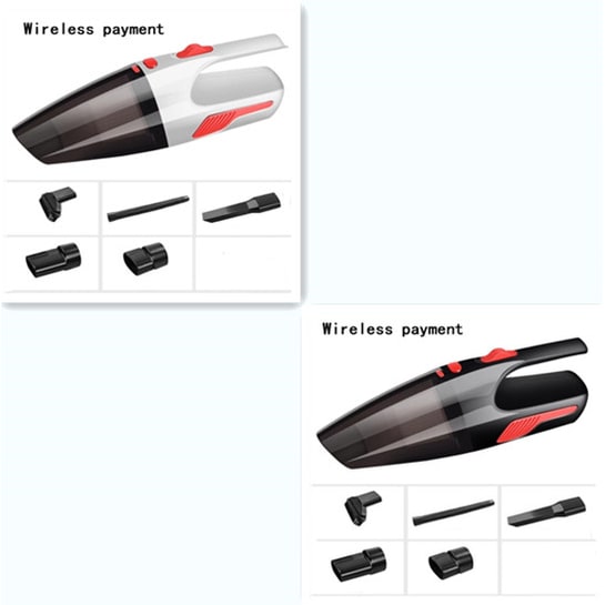 Car Vacuum Cleaner Wet Dry Hepa Handheld Portable with Crevice Tool and Extension Hose