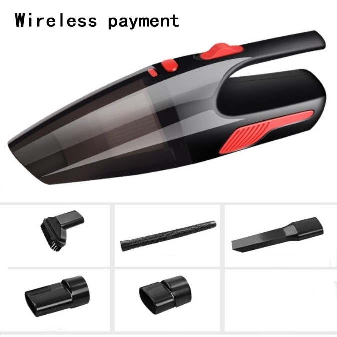 Car Vacuum Cleaner Wet Dry Hepa Handheld Portable with Crevice Tool and Extension Hose