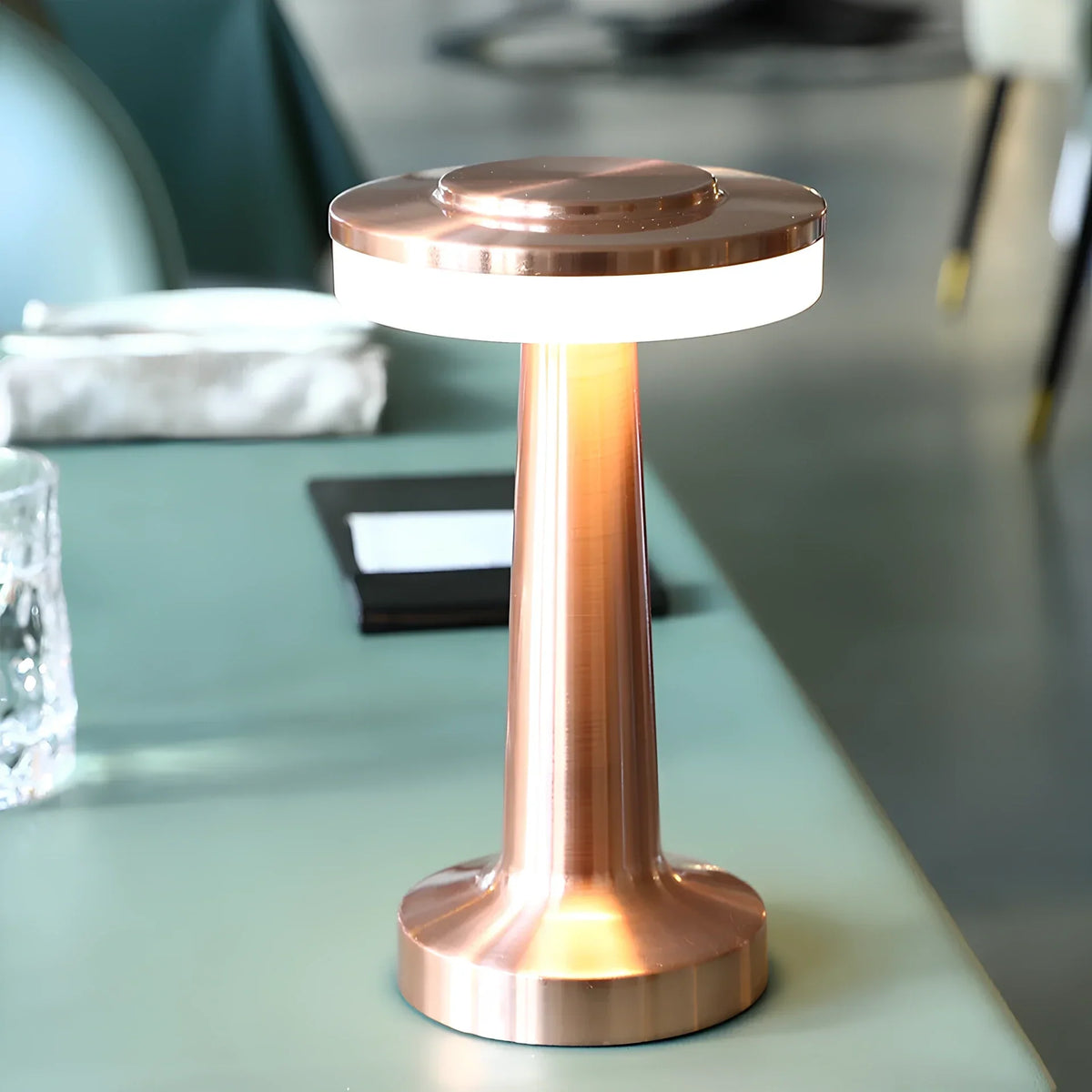 Portable Dimmable Table Lamp Elegant Retro Design