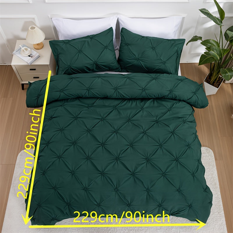 Elegant Pintuck Quilts Bedding Set