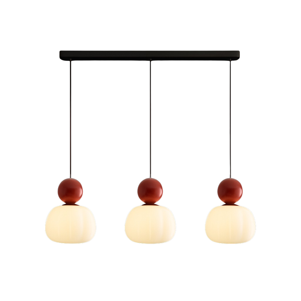 Ceiling Light Modern Pendant Hanging with Translucent Shade and Spherical Accent Diffused Lighting