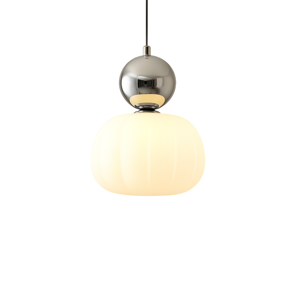 Ceiling Light Modern Pendant Hanging with Translucent Shade and Spherical Accent Diffused Lighting