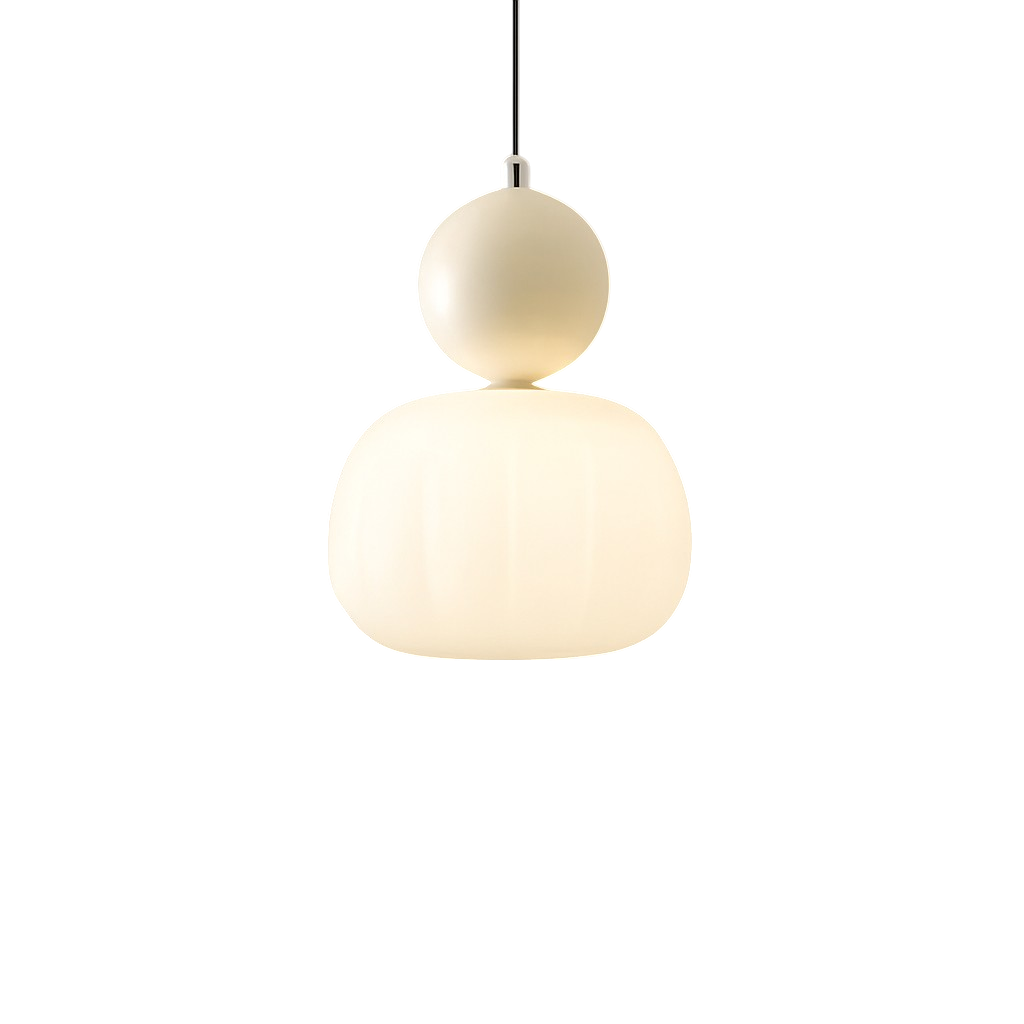 Ceiling Light Modern Pendant Hanging with Translucent Shade and Spherical Accent Diffused Lighting
