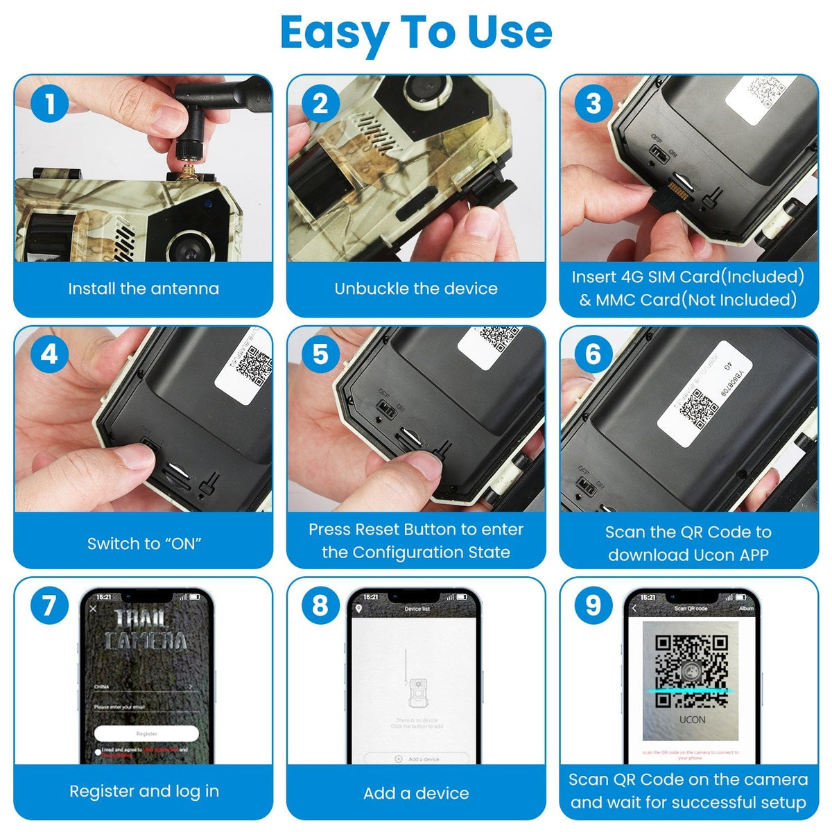 Cellular Trail Wildlife Camera with Solar Panel 4K Night Vision and Wireless Cell Connection