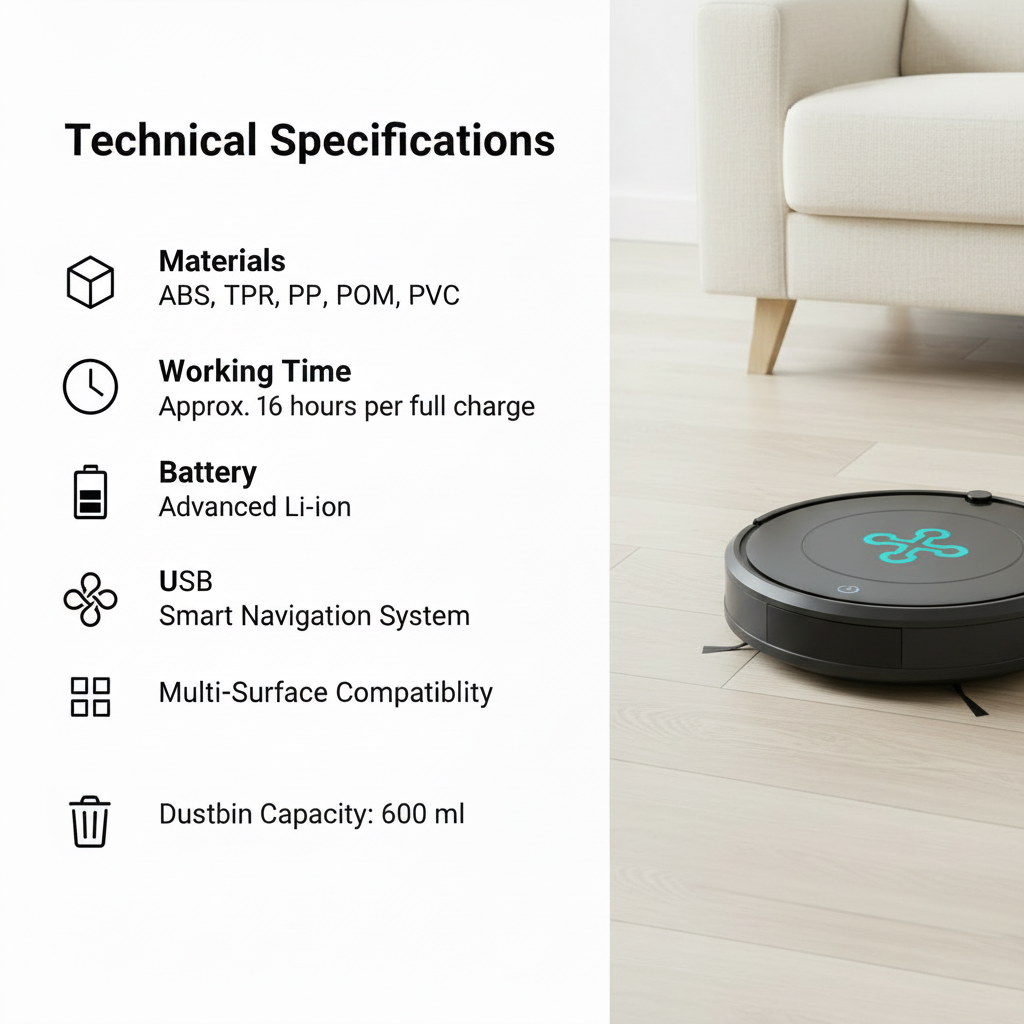 Cleanbot – Smart Robot Vacuum and Mop for Effortless Floor Cleaning