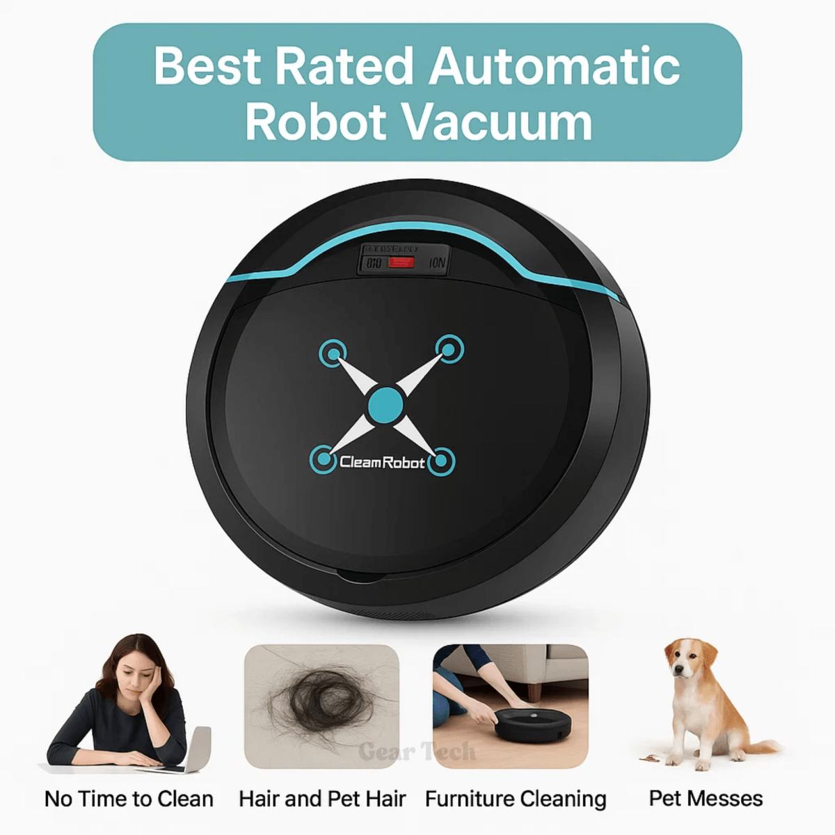 Cleanbot – Smart Robot Vacuum and Mop for Effortless Floor Cleaning