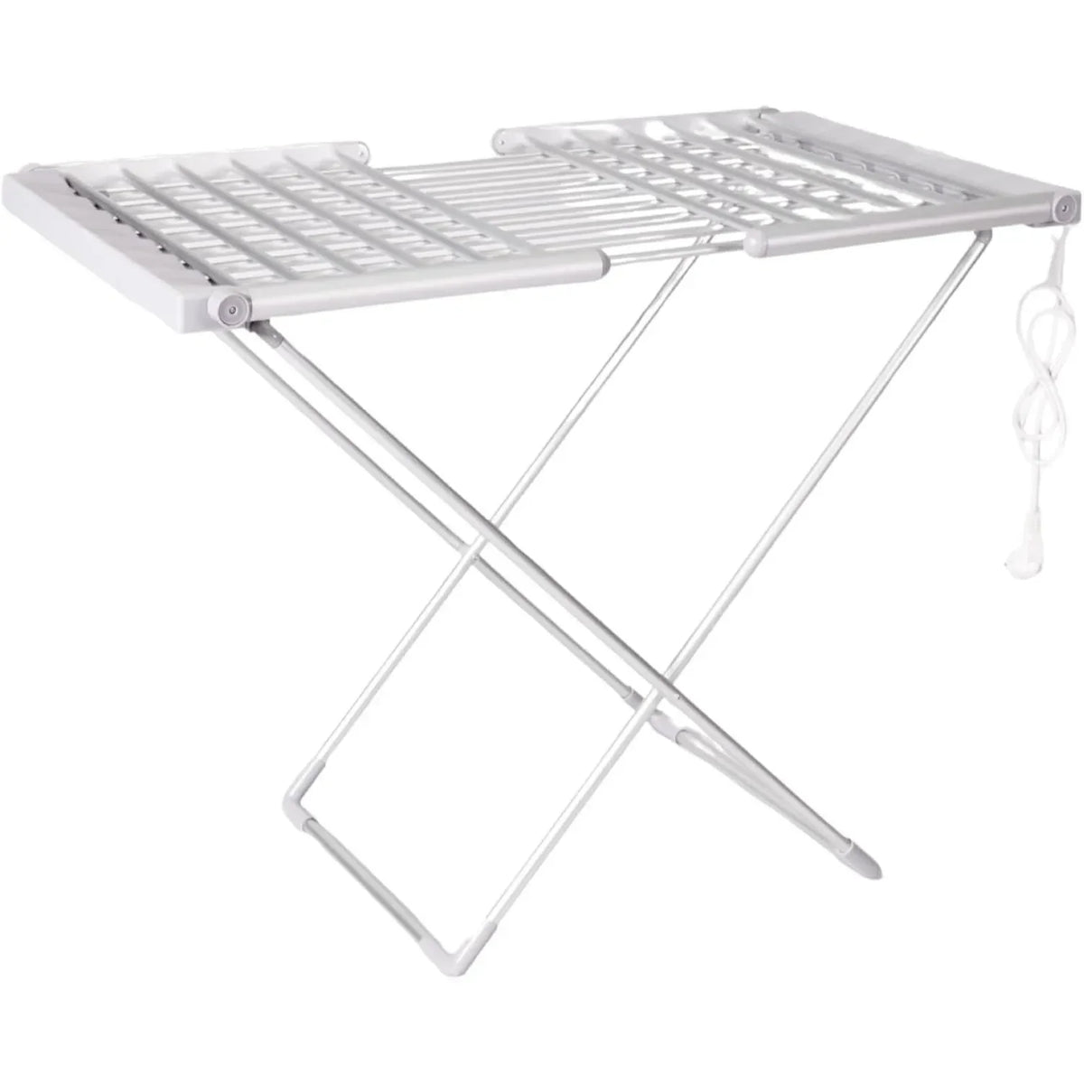 Heated Clothes Drying Rack Portable Electric Foldable Airer with Folding Wings