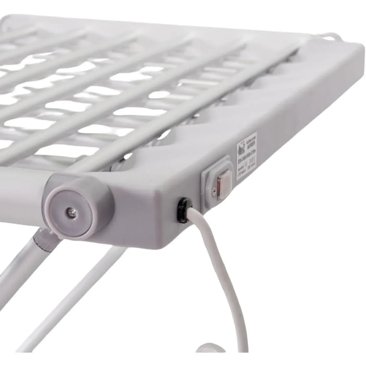 Heated Clothes Drying Rack Portable Electric Foldable Airer with Folding Wings