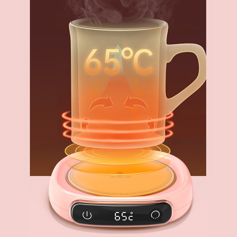 Coffee Mug and Cup Warmer Plate with Digital Temperature Display for Desk Tumbler