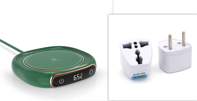 Coffee Mug Warmer and Cup with Digital Temperature Display and Heating Plate for Desk