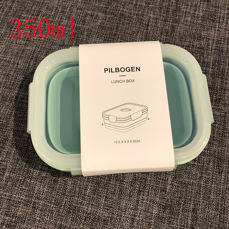 Collapsible Airtight Food Storage Containers with Silicone Lids and Lunch Prep Design