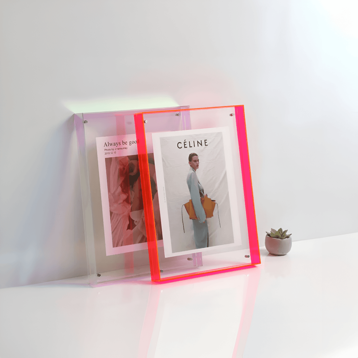 Modern Transparent Display Frame Home Photo Frame