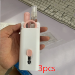 Computer Keyboard Cleaning Kit with Retractable Brush and Microfiber Cloth for Electronics