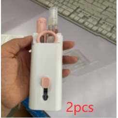 Computer Keyboard Cleaning Kit with Retractable Brush and Microfiber Cloth for Electronics