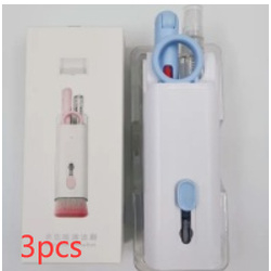 Computer Keyboard Cleaning Kit with Retractable Brush and Microfiber Cloth for Electronics