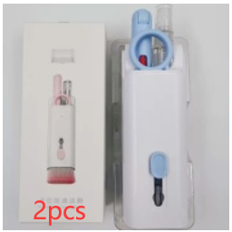 Computer Keyboard Cleaning Kit with Retractable Brush and Microfiber Cloth for Electronics