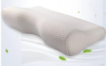 Contour Memory Foam Pillow with Ergonomic Cervical Support and Dual Height Design