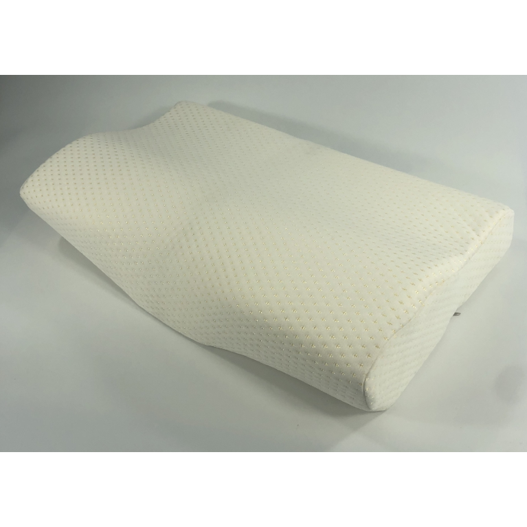 Contour Memory Foam Pillow with Ergonomic Cervical Support and Dual Height Design