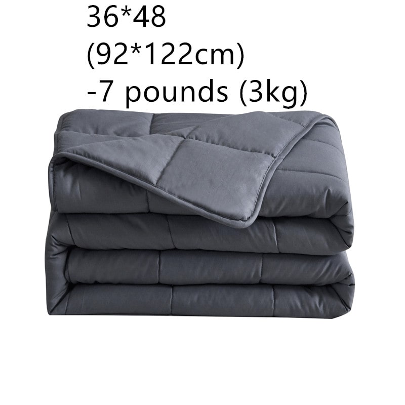Cooling Weighted Blanket 15 Lb with Quilted Cotton and Glass Beads