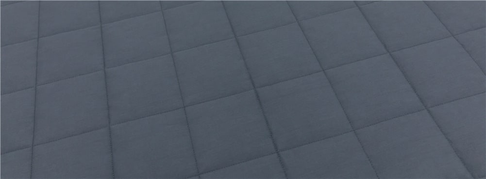 Cooling Weighted Blanket 15 Lb with Quilted Cotton and Glass Beads