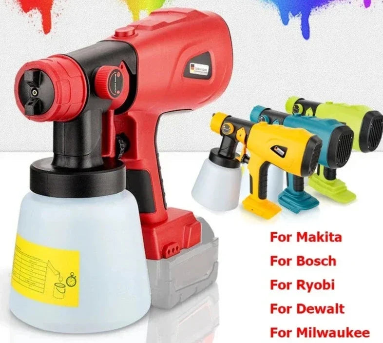 Cordless Electric Handheld Paint Sprayer Portable Adjustable Spray Patterns