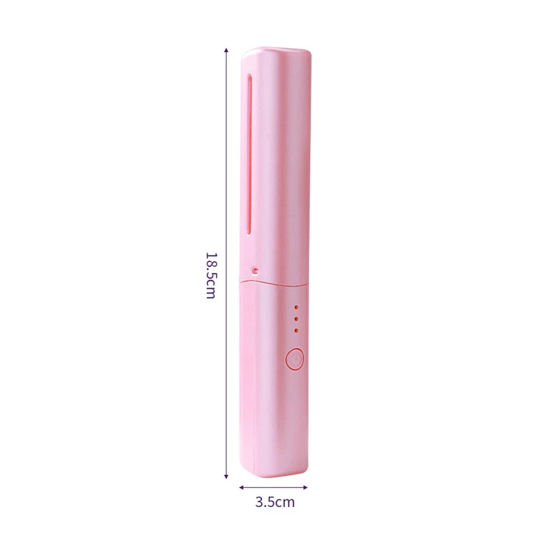 Cordless Hair Straightener Brush with Ceramic Heating Comb and Protective Cap