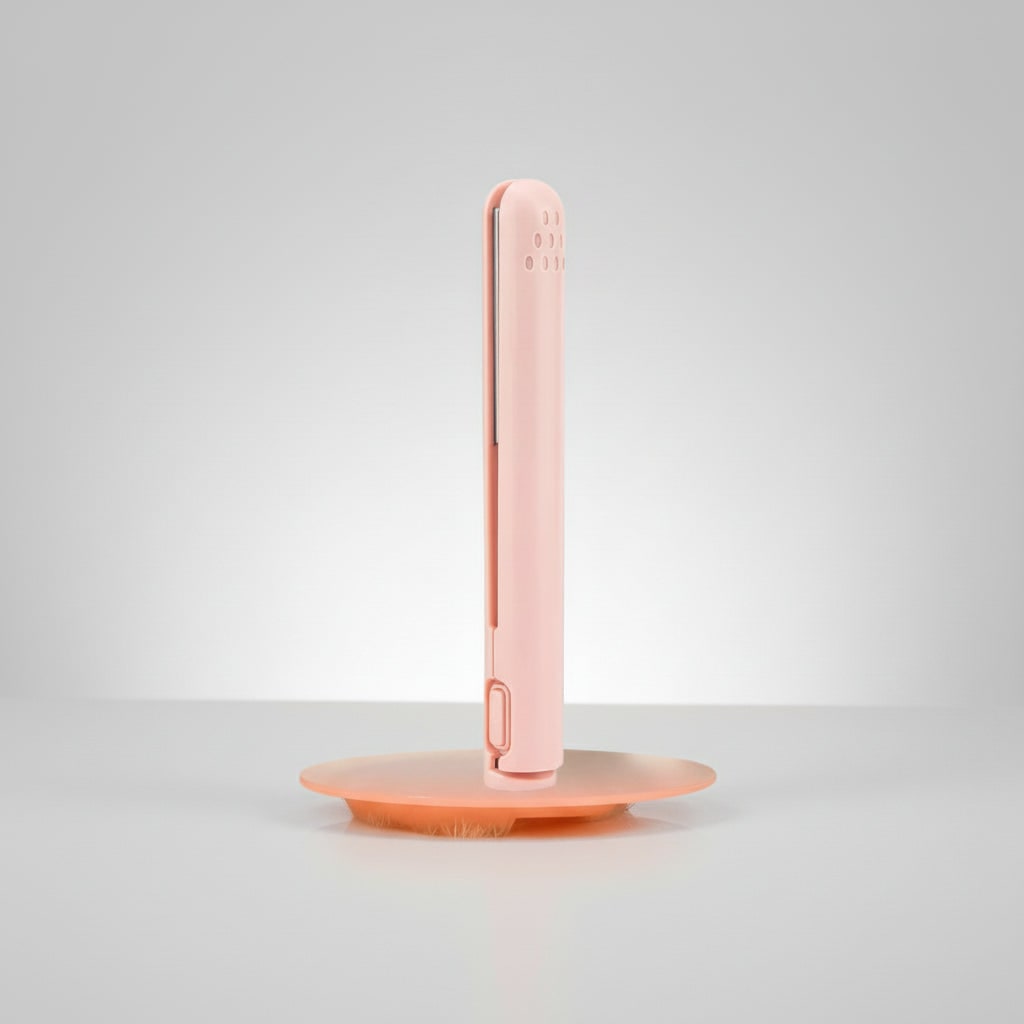 Cordless Mini Hair Straightener with Ceramic Plates and USB Rechargeable Battery