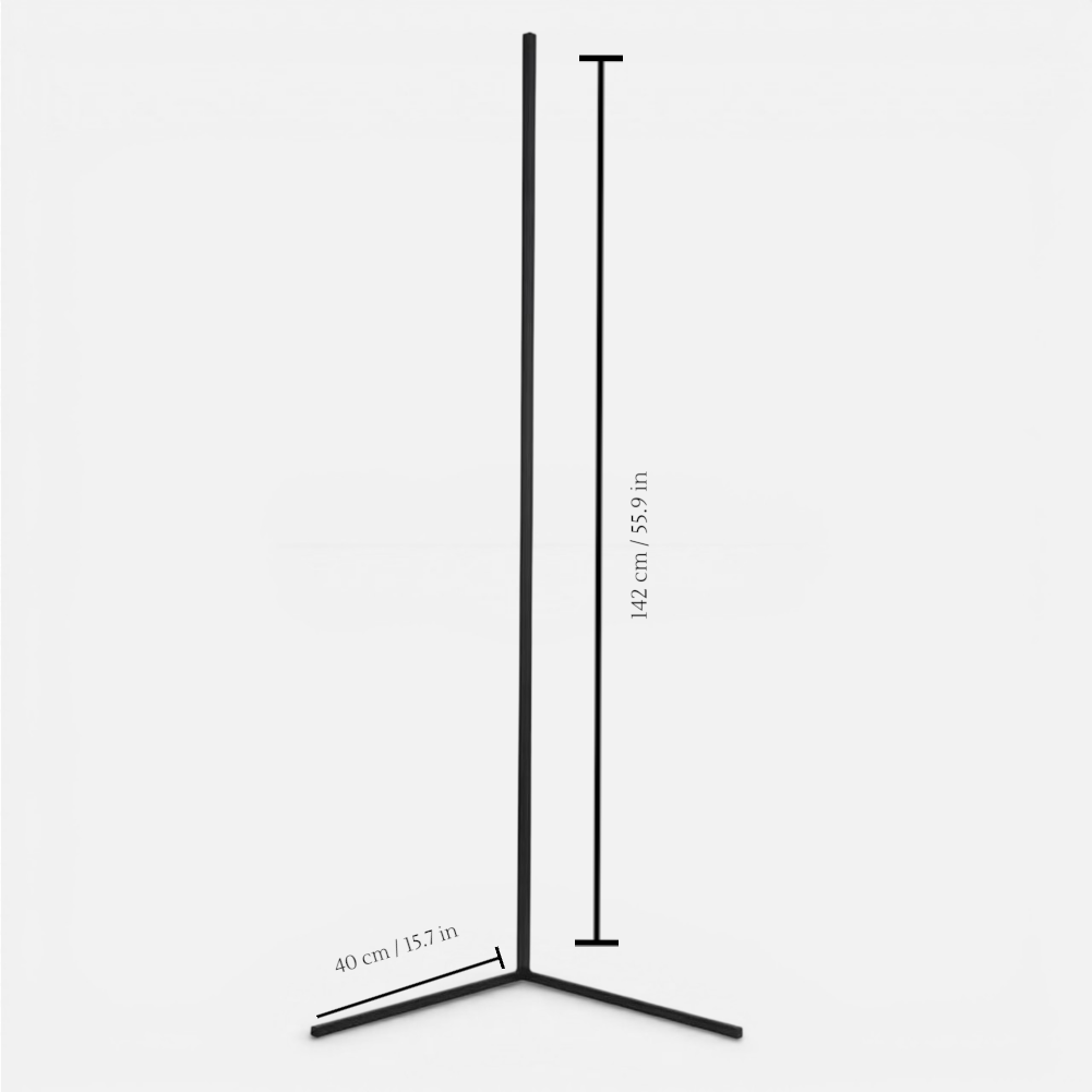 Corner Floor Lamp with Remote Control Minimalist Arc Design and Dimmable LED Light