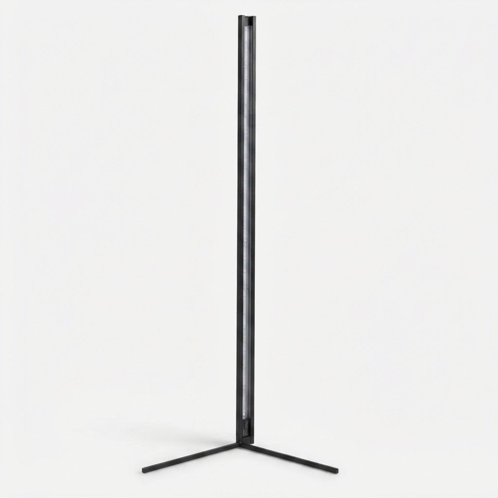 Corner Floor Lamp with Remote Control Minimalist Arc Design and Dimmable LED Light