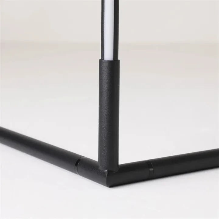 Corner Floor Lamp with Remote Control Minimalist Arc Design and Dimmable LED Light