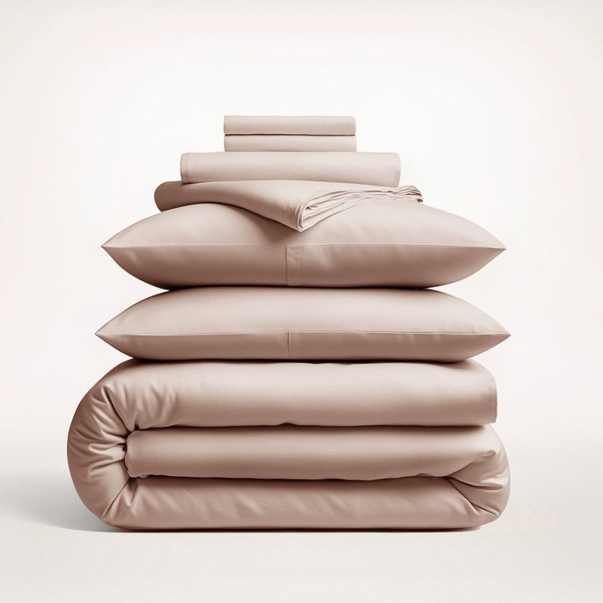 Cotton Duvet Cover Set with Pillowcases King Size and Queen Sateen Finish Bedding White
