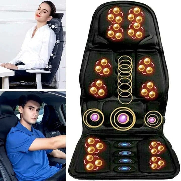 Desk Chair Massage Seat Cushion with Heat and Remote Control for Car and Home Bleacher