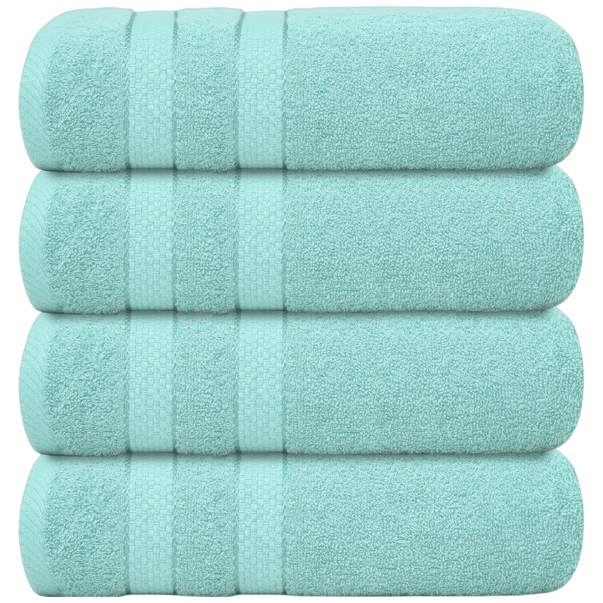 4-Piece Jumbo Bath Towel Set - Quick Dry Bathroom Towels