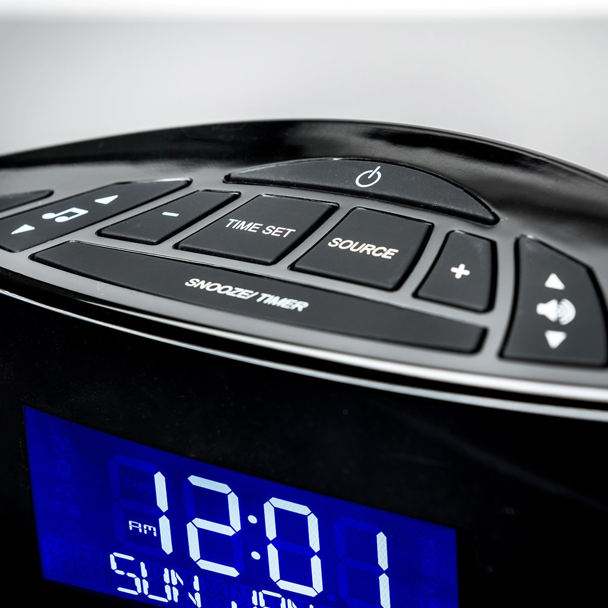Digital Alarm Clock Radio with Fm and Sound Machine Bedside with Calendar Display