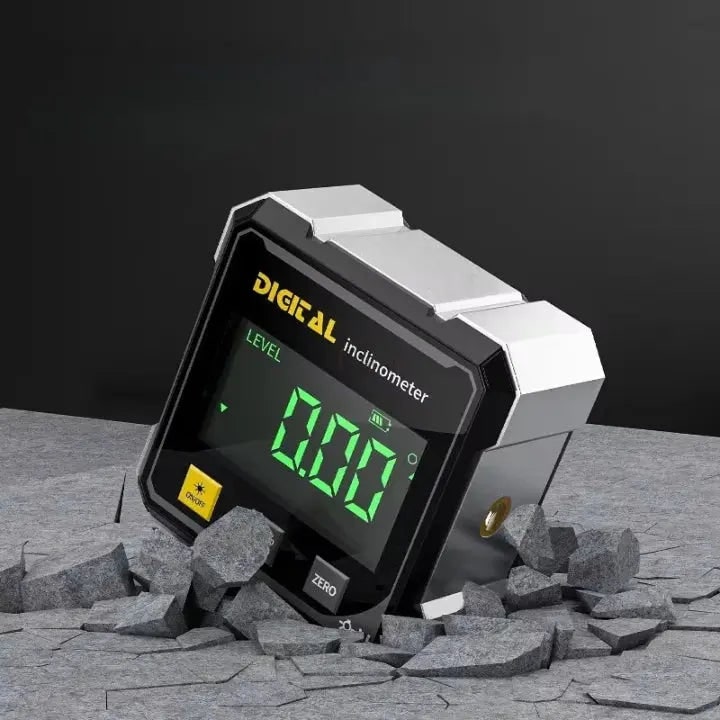 Digital Angle Finder and Level with Measuring Laser Line and Magnetic Base Miter Saw
